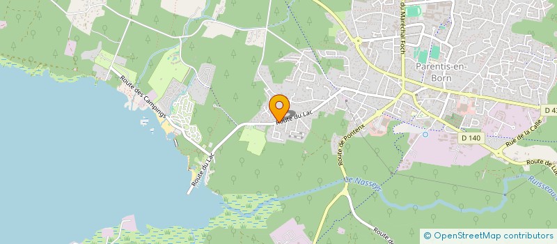 localisation de l'entreprise RTMZ  PARENTIS-EN-BORN