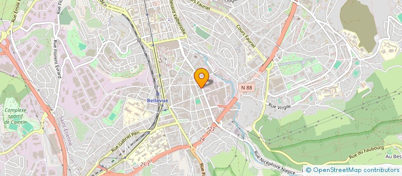 localisation de l'entreprise RTN TRANSPORT à SAINT-ETIENNE