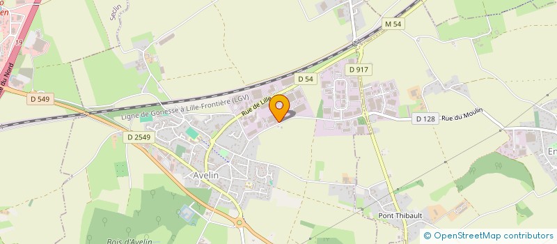 localisation de l'entreprise RTP IMMO 2  AVELIN