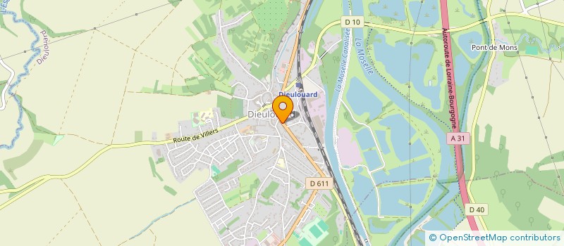 localisation de l'entreprise RTP PLOMBERIE  DIEULOUARD