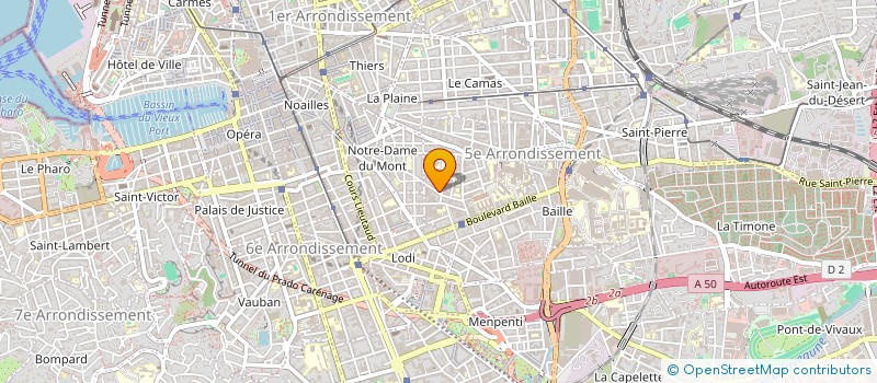 localisation de l'entreprise RTPS (RENOVATION TRAVAUX PUBLICS SERVICES) à MARSEILLE