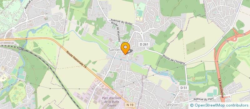 localisation de l'entreprise RTR  SANTENY