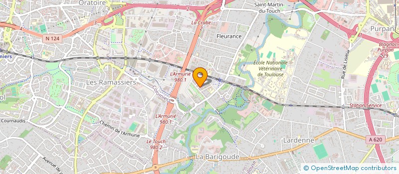 localisation de l'entreprise RTR à TOULOUSE