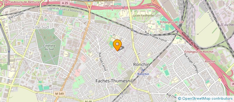 localisation de l'entreprise RTR à LILLE