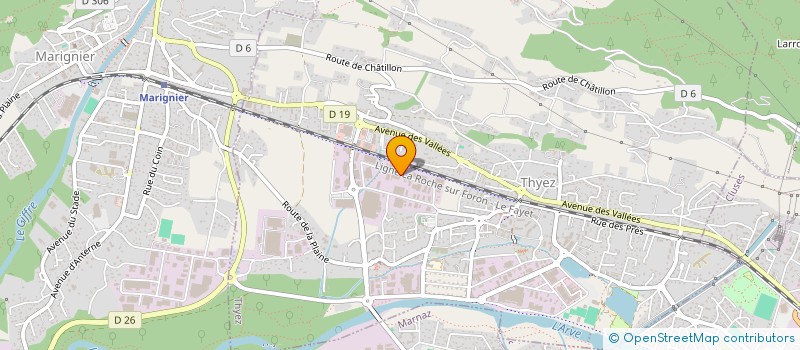 localisation de l'entreprise RTS  THYEZ