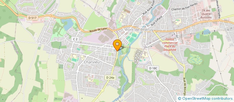 localisation de l'entreprise RTS  CHARVIEU-CHAVAGNEUX