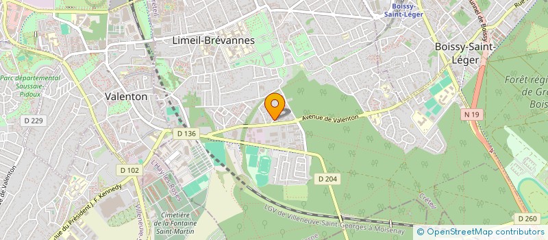 localisation de l'entreprise RTS à LIMEIL-BREVANNES