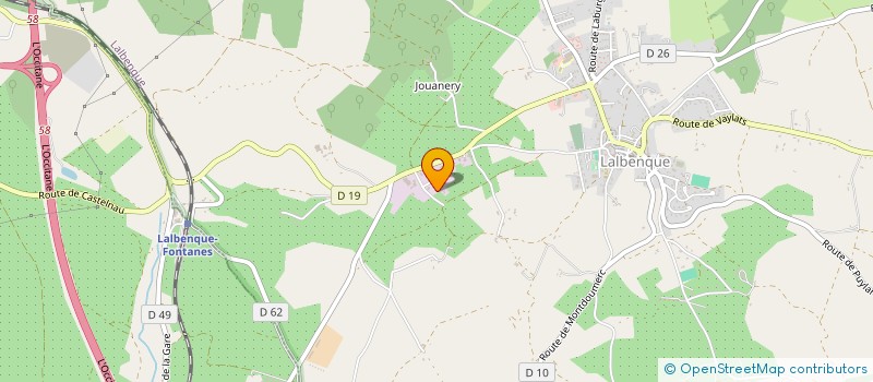 localisation de l'entreprise RTS  LALBENQUE