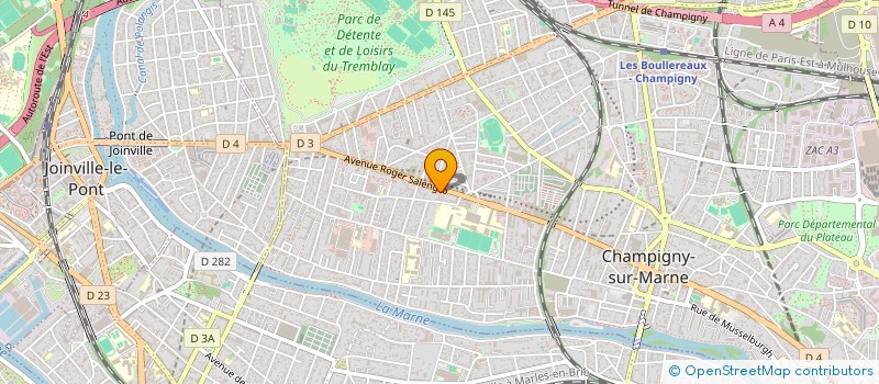 localisation de l'entreprise RTS BOULANGERIE à CHAMPIGNY-SUR-MARNE