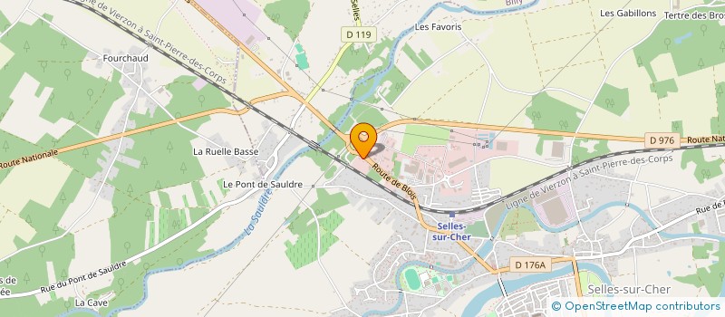 localisation de l'entreprise RTS DISTRIBUTION à SELLES-SUR-CHER