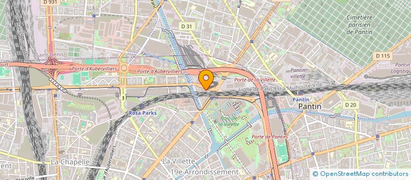 localisation de l'entreprise RTS GENIE CIVIL à PARIS