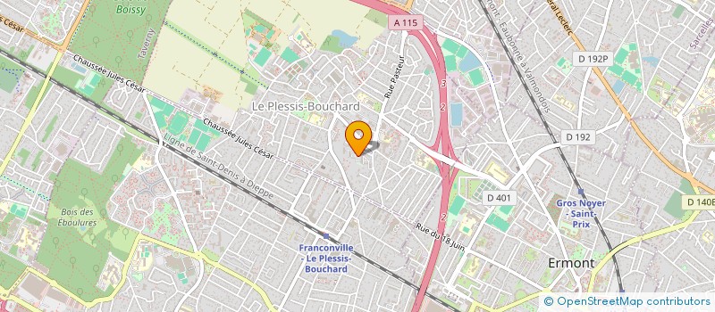 localisation de l'entreprise RTS TRANSPORT à LE PLESSIS-BOUCHARD