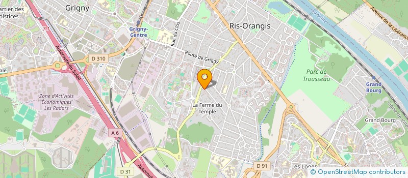 localisation de l'entreprise RTV GROUPE à RIS-ORANGIS