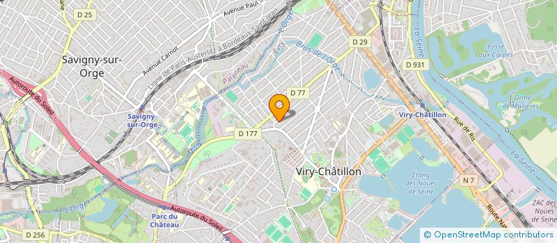 localisation de l'entreprise RTVM-BAT à VIRY-CHATILLON