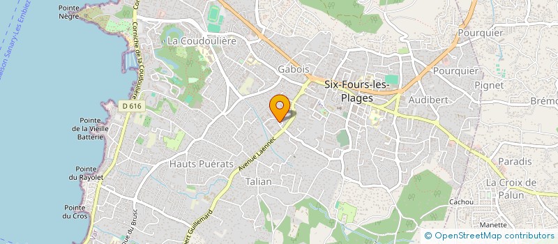 localisation de l'entreprise RU CHORD à SIX-FOURS-LES-PLAGES