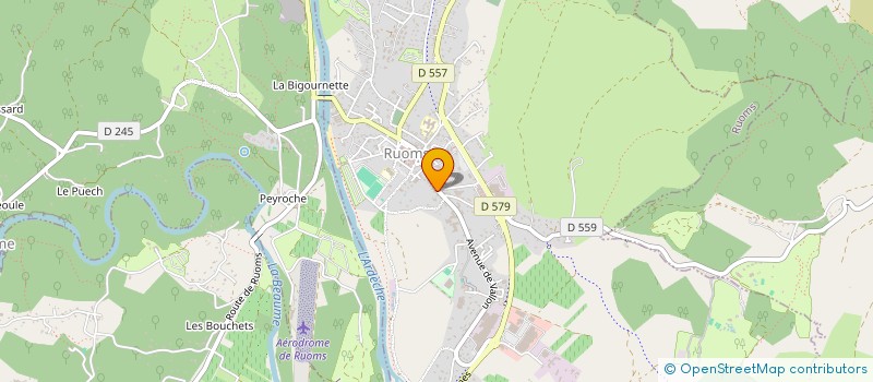 localisation de l'entreprise RU-E1203/1147 à RUOMS