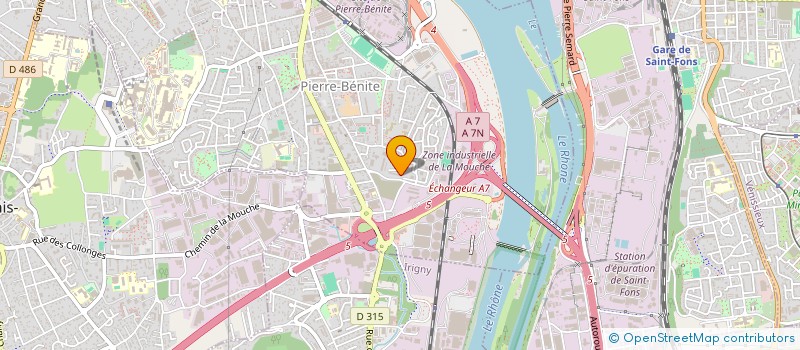 localisation de l'entreprise RU PRODUCTIONS  OULLINS-PIERRE-BENITE