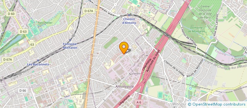 localisation de l'entreprise RU SIMON à ANTONY