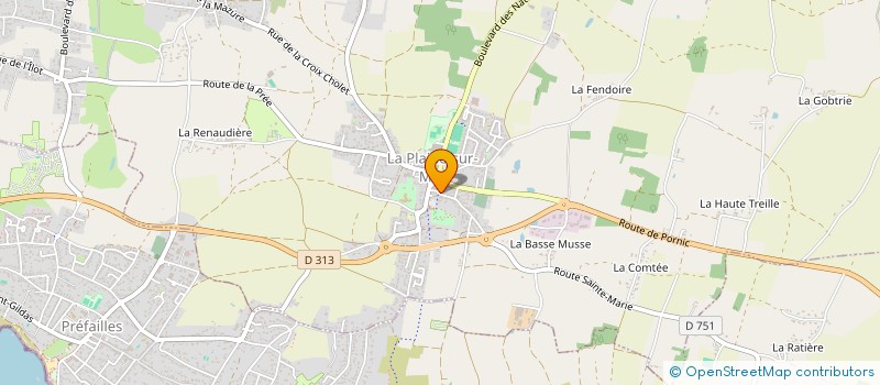 localisation de l'entreprise RUAH à LA PLAINE-SUR-MER