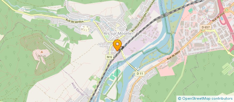 localisation de l'entreprise RUAN SCI  ARS-SUR-MOSELLE