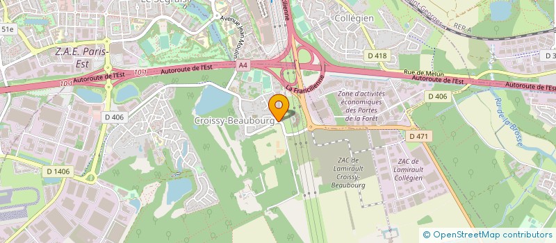 localisation de l'entreprise RUANO  CROISSY-BEAUBOURG