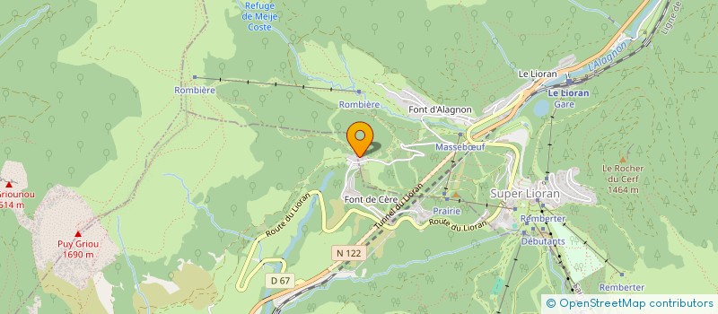 localisation de l'entreprise RUATJV à LAVEISSIERE