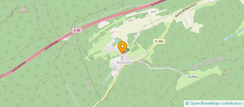 localisation de l'entreprise RUAUD - RIZZOTTO  BRAILLANS