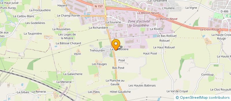 localisation de l'entreprise RUAULT MACONNERIE  NOYAL-SUR-VILAINE