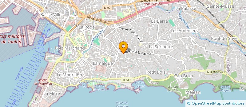 localisation de l'entreprise RUB A DUB MRKT  TOULON