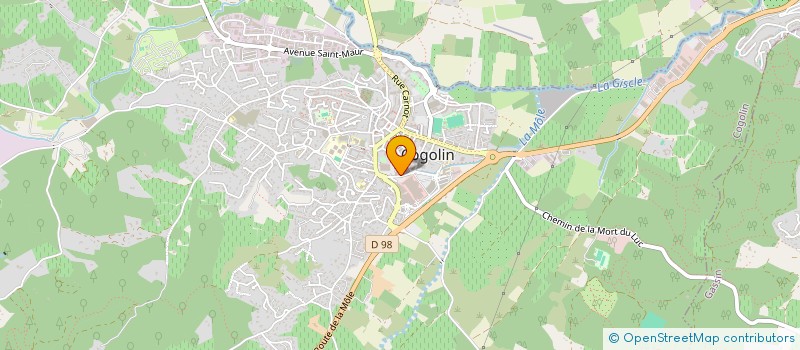 localisation de l'entreprise RUBAN BELLE à COGOLIN