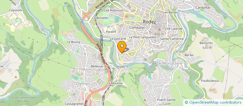 localisation de l'entreprise RUBAN BLEU AUTOCARS à RODEZ
