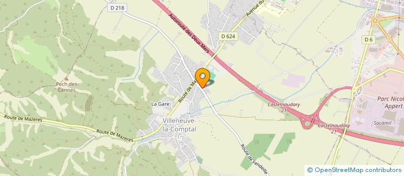 localisation de l'entreprise RUBAN BLEU LAURAGAIS  VILLENEUVE-LA-COMPTAL