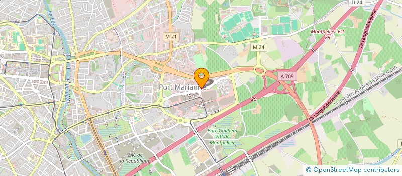 localisation de l'entreprise RUBAN VERT  BEZIERS