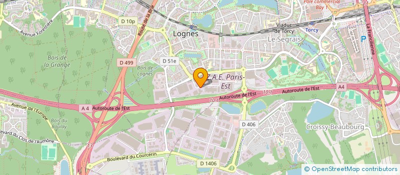 localisation de l'entreprise RUBASTYL à LOGNES