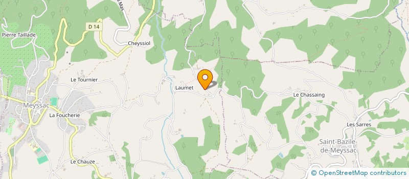 localisation de l'entreprise RUBATO CORTESE  MEYSSAC