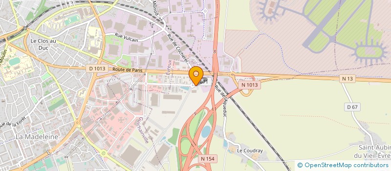 localisation de l'entreprise RUBB-BIO CONCEPT  LE VIEIL-EVREUX