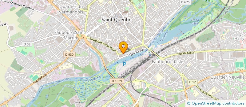 localisation de l'entreprise RUBBEN à SAINT-QUENTIN
