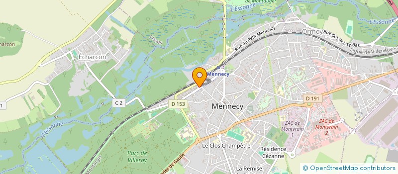localisation de l'entreprise RUBEELICIOUS à MENNECY