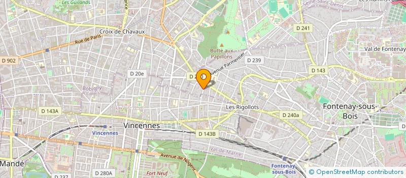 localisation de l'entreprise RUBEL IMMO  FONTENAY-SOUS-BOIS