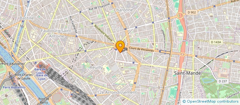 localisation de l'entreprise RUBEN à PARIS