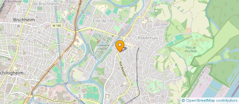 localisation de l'entreprise RUBEN à STRASBOURG