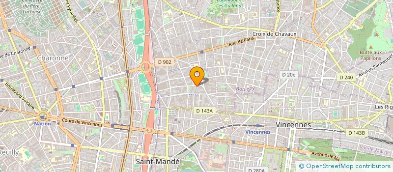 localisation de l'entreprise RUBEN'S à MONTREUIL