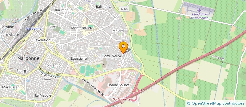 localisation de l'entreprise RUBENS  NARBONNE