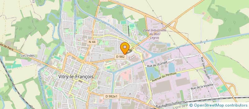 localisation de l'entreprise RUBEVA  VITRY-LE-FRANCOIS