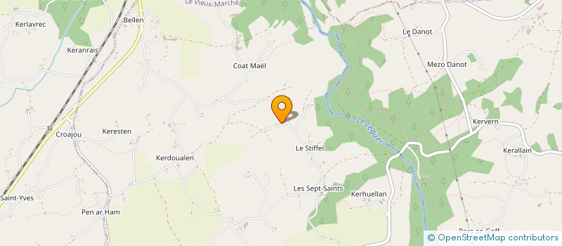 localisation de l'entreprise RUBGY KREIZ TREGER  LE VIEUX-MARCHE