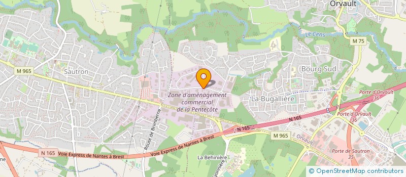 localisation de l'entreprise RUBICODE à ORVAULT