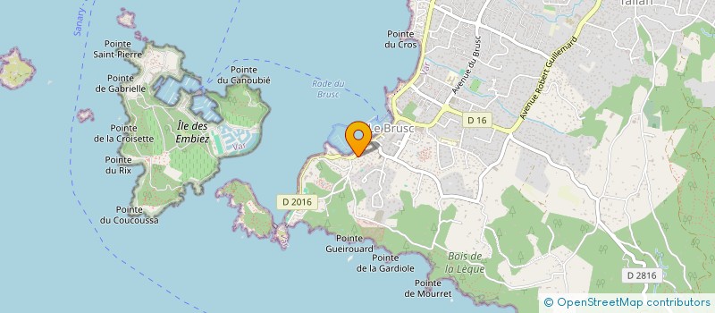 localisation de l'entreprise RUBIEL à SIX-FOURS-LES-PLAGES