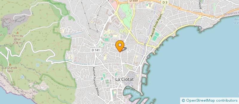 localisation de l'entreprise RUBIFA  LA CIOTAT