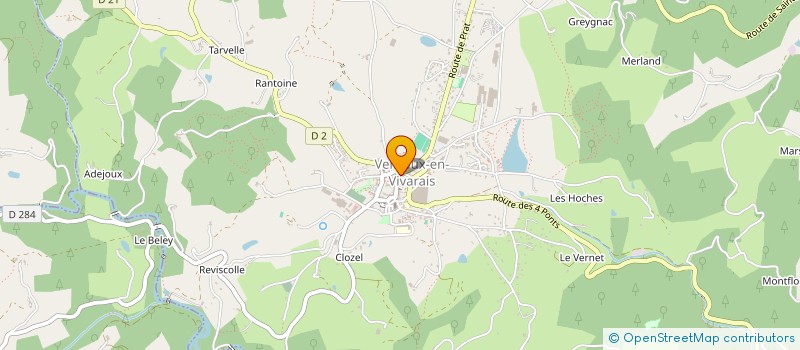 localisation de l'entreprise RUBIGROS  VERNOUX-EN-VIVARAIS