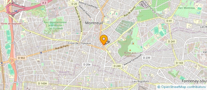 localisation de l'entreprise RUBIN IMMOBILIER à MONTREUIL